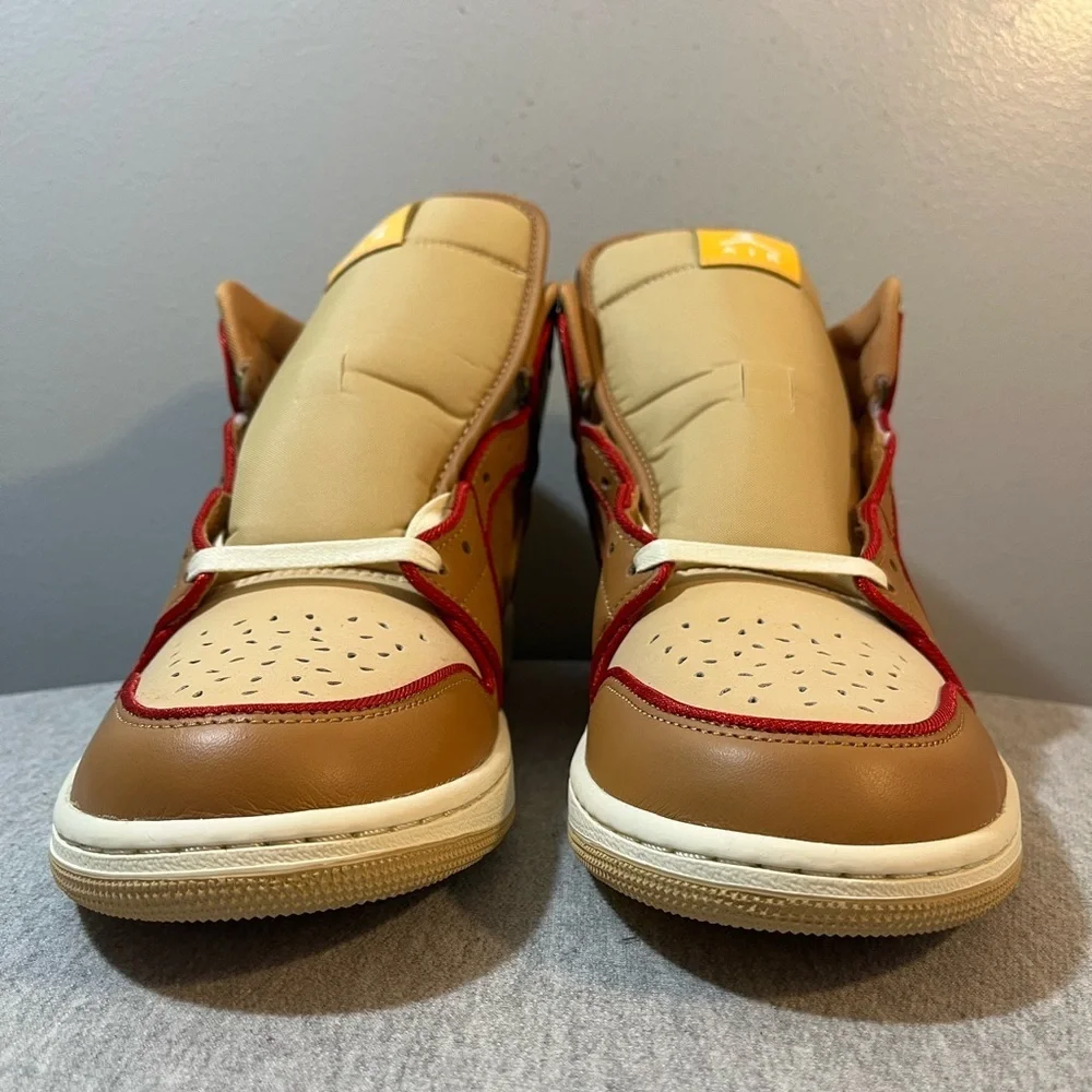 NEW Nike Air Jordan 1 Mid SE 'Cheeseburger' - Size 11.5 IB7403-224🔥🔥 - Picture 2 of 11
